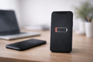 電源オフや圏外などで電話がつながらない原因を表すイメージ