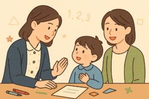 子どもの年齢に合わせて言葉を工夫するイメージイラスト