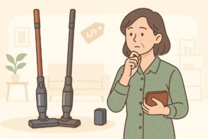 PKV-BK3LとBK3Kの価格やコストパフォーマンスを比較するイラスト