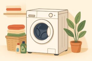 洗濯機ベルト交換のまとめを表す安心感のあるイラスト