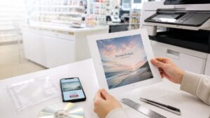 スマホのPDFデータからコンビニのコピー機でCDジャケットを印刷する簡単な流れ
