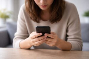 着信拒否かもしれないと不安になるイメージ