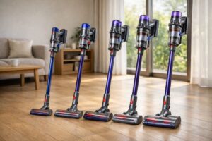 ダイソンの新旧モデルの違いをイメージした比較用挿絵