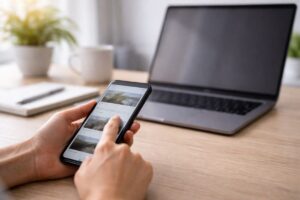 通信障害をニュースや公式情報で確認するイメージ