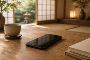 迷惑電話がなくなり安心してスマホを使えるイメージ